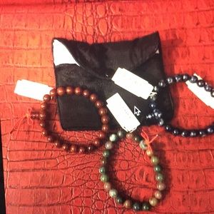 D.S. STARR POWER GEMSTONE BEADS BRACELET - (NEW)